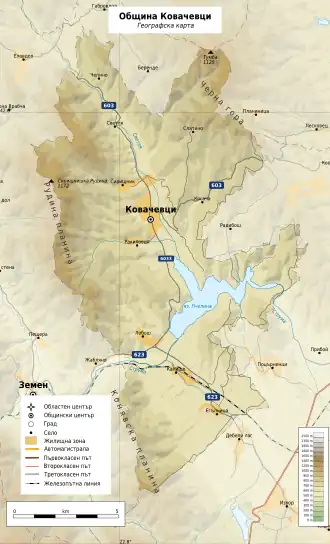 Община Ковачевци на карте