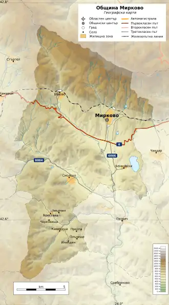 Община Мирково на карте