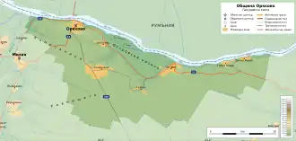 Община Оряхово на карте