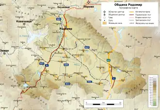 Община Радомир на карте