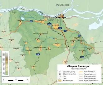 Община Силистра на карте