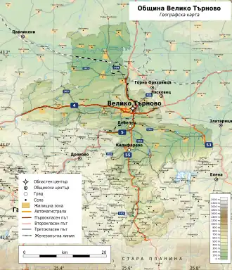 Община Велико-Тырново на карте