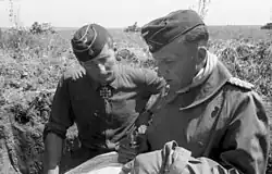 генерал-майор Вальтер фон Хюнерсдорф (справа), 6-я тд.