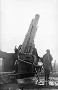 22-cm-Mörser(p) на береговой позиции в Норвегии