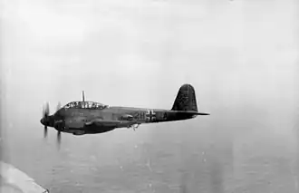 Me. 210 A-1 в полёте