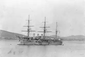 Память Азова на рейде в Циндао (1898)