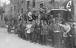 Члены подразделения СА из Эссена в новой униформе, 1926 г.