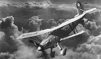 Ar 68E в полёте, 1936 год.