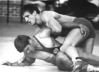 Уве Нойперт (сверху) в 1982 году