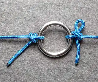 Лисель-галсовый узел, бантлайн, Buntline hitch, Stunsail tack bend, Studding sail tack bend, Inside clove hitch.Профессиональный У. для зацепления коней и завязывания маленьких лодок.