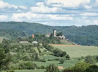 Вид замка с северо-западной стороны