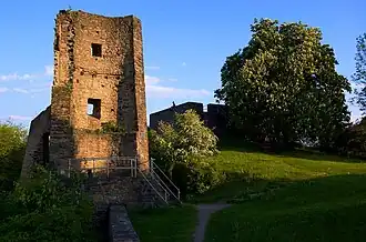 Останки донжона крепости