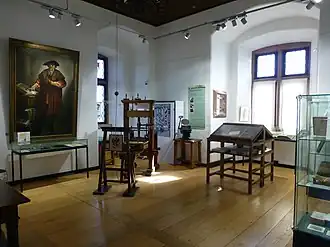 Экспозиция, посвящённая истории изобретения печати