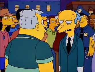 Мистер Бёрнс разговаривает со своим сыном Ларри