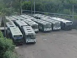 Кладбище старых автобусов недалеко от депо «Москва-Курская»