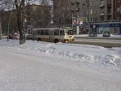 ЛиАЗ-677М в Новокузнецке, 2008 год