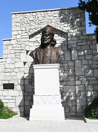 Бюст Вагифа в Шуше