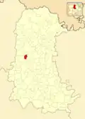 Расположение муниципалитета на карте провинции
