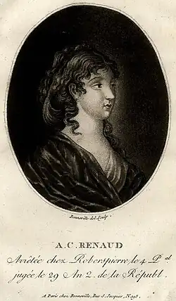 Сесиль Рено, эстамп Франсуа Бонневиля[фр.]