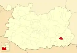 Расположение муниципалитета на карте провинции