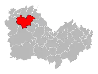 Кантон на карте департамента Кот-д’Армор