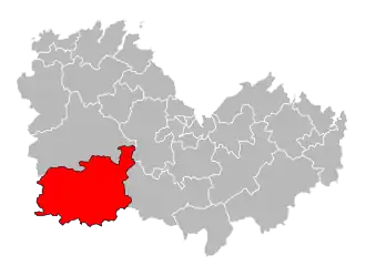 Кантон на карте департамента Кот-д’Армор