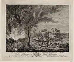 Взрыв порохового погреба в Абвиле