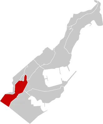 Карта Монако, отмечены районы, в которых зафиксированы заражения вирусом (состоянием на 4 марта)