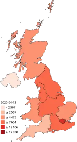 Подтверждённые случаи заражения