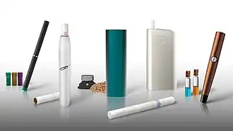 Примеры систем нагревания табака разного типа