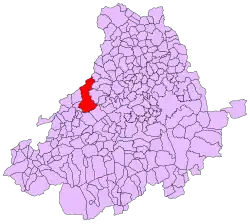 Расположение муниципалитета на карте провинции