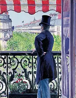 Гюстав Кайботт, «Мужчина на балконе, бульвар Осман» (фр.&nbsp;L'homme au balcon, boulevard Haussmann), 1880