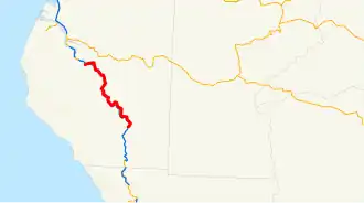 Схема автодороги SR 254