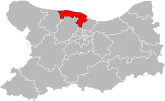 Кантон на карте департамента Кальвадос