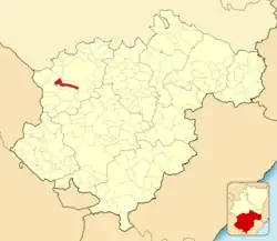 Расположение муниципалитета на карте провинции