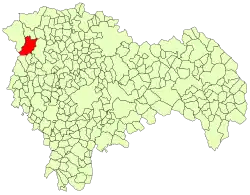 Расположение муниципалитета на карте провинции
