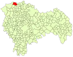 Расположение муниципалитета на карте провинции