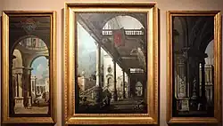 Каналетто и мастерская. Перспективный триптих. Галерея Академии, Венеция