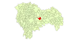 Расположение муниципалитета на карте провинции