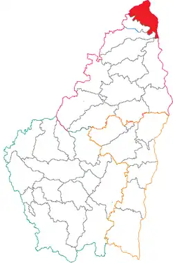 Кантон на карте департамента Ардеш