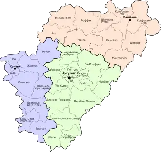 Шаранта на карте