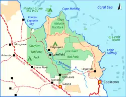 Карта национального парка&nbsp;(англ.)