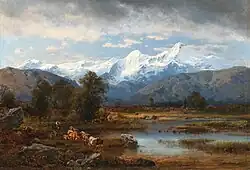 Мальзерхайде близ Санкт-Валентина. Тироль. 1881. Холст, масло. Частное собрание