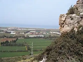 Вид с горы Кармель на равнину Хоф-ха-Кармель и Средиземное море