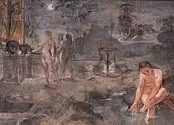 Медея. 1584. Деталь фрески в Палаццо Фава, Болонья