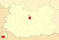 Расположение муниципалитета на карте провинции