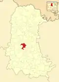 Расположение муниципалитета на карте провинции