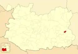 Расположение муниципалитета на карте провинции