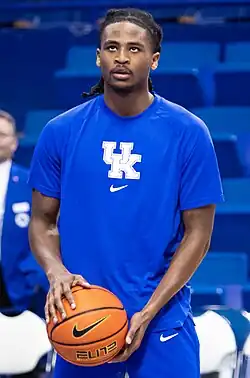 Кэйсон Уоллес в игре за Университет Кентукки в 2023 году