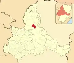 Расположение муниципалитета на карте провинции